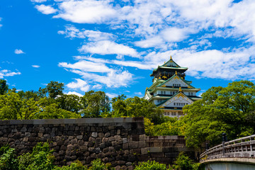 Osaka Castle in the Summer