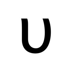 Greek alphabet : Upsilon signage icon