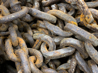 Rostige Eisenkette