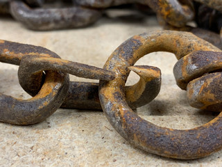 Rostige Eisenkette 