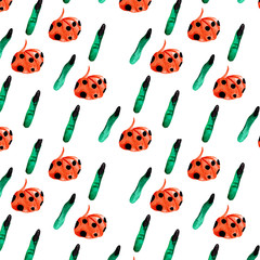 Pattern orange pumpkins and witch fingers.Used for wedding and greeting cards,posters,wallpapers,print,postcards and paper.