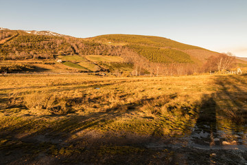 Degana - Villablino, Spain. The Puerto de Cerredo, a mountain pass at 1359 m in the border of Castile and Leon and the Principality of Asturias