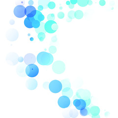 Bubbles Circle Dots Unique Blue Bright Vector Background