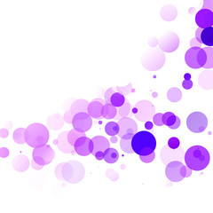 Bubbles Circle Dots Unique Purple Bright Vector Background