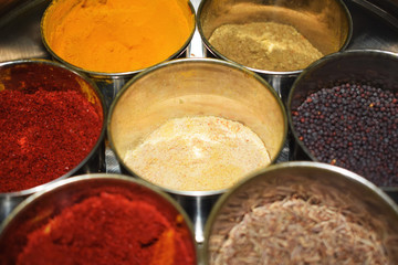 spices of Indian kitchen in India