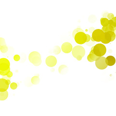 Bubbles Circle Dots Unique Yellow Bright Vector Background