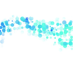 Bubbles Circle Dots Unique Blue Bright Vector Background