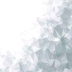 White Polygonal Mosaic Background, Creative Design Templates