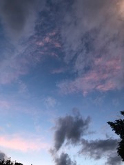 blue sky with clouds