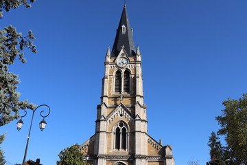 Obraz premium Eglise catholique Immaculée Conception dans la commune de Caluire et Cuire - Département du Rhône - France