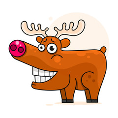 Cute Deer Cartoon Illustration For Your Needs