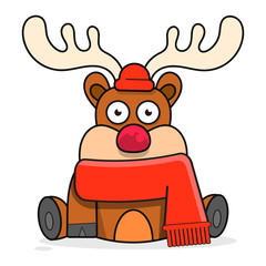 Cute Deer Cartoon Illustration For Your Needs
