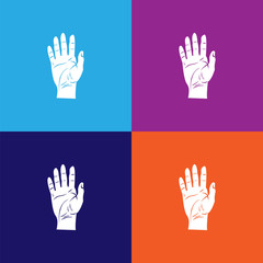 human hand icon. Element of body parts icon. Premium quality graphic design icon. Signs and symbols collection icon for websites, web design, mobile app