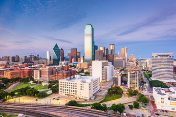 Fototapeta na wymiar Dallas, Texas, USA Skyline at twilight