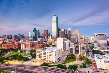 Obraz premium Dallas, Texas, USA Skyline at twilight