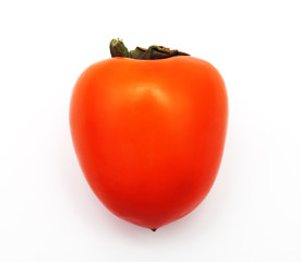 persimmon on a white background close-up