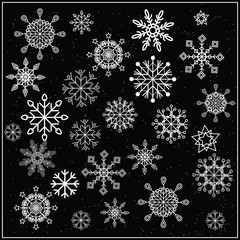 Various patterns are made in black and white colors