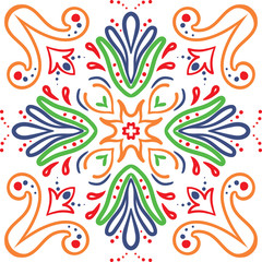 Oriental traditional ornament,Mediterranean seamless pattern, tile design, vector illustration сan be used for desktop wallpaper for a wall hanging or poster, pattern fills, surface textures, textile.