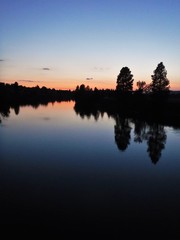 Fototapeta premium River at sunset3