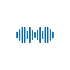  sound wave ilustration logo vector icon template