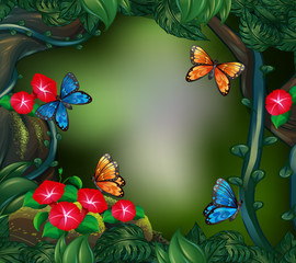 Background scene with nature theme