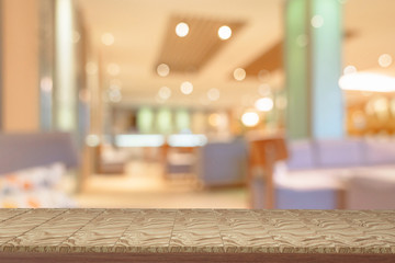 wooden  shelves with view blurred backdrop.you can used for display products. or add your own text on space.