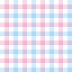 checkered background of stripes in blue, pink and white