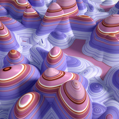 Soft, nice abstract background in bright colors. 3d illustration, 3d rendering.