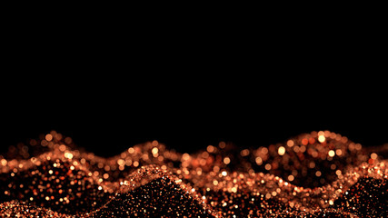 Luxury glitter background. 3d illustration, 3d rendering.