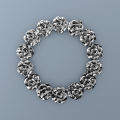 Elegant autumn background. 3d illustration, 3d rendering.