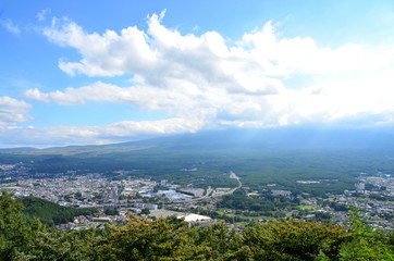 山梨県南都留郡富士河口湖町の風景