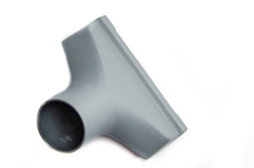 Small nozzle, brush for a vacuum cleaner. Brush for cleaning furniture carpet wool on a vacuum cleaner on a white background close-up