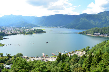 河口湖 山梨県南都留郡富士河口湖町の風景
