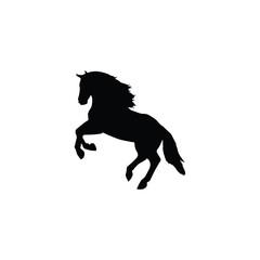 Horse icon vector. Linear style sign for mobile concept and web design. Horse symbol illustration. Pixel vector graphics - Vector.