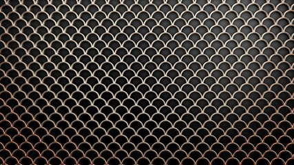 Interior pattern, architectural background. 3d illustration, 3d rendering.