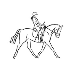 Obraz na płótnie Canvas horse and jockey
