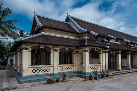 Old typical architecture in Luang Prabang, Unesco world Heritage, Laos 