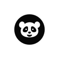 baby panda icon vector. Linear style sign for mobile concept and web design. panda symbol illustration. Pixel vector graphics - Vector.