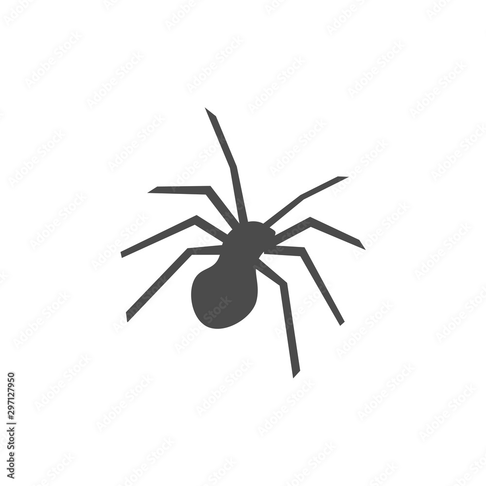 Poster spider icon vector. linear style sign for mobile concept and web design. tarantula symbol illustrati