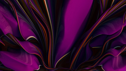 Bright background with a volumetric pattern and print. 3d illustration, 3d rendering.