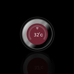 Fototapeta premium BLACK + BROWN + Shadow THERMOSTAT
