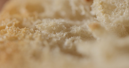 Fototapeta na wymiar extreme closeup of ciabatta bread