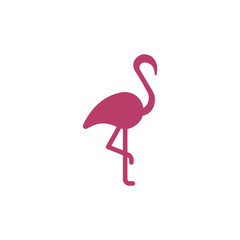 Flamingo icon vector. Linear style sign for mobile concept and web design. Flamingo symbol illustration. Pixel vector graphics - Vector.