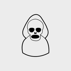 Skull icon. EPS vector file