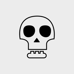 Skull icon. EPS vector file