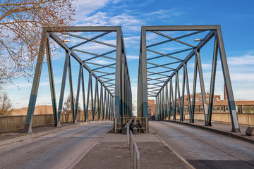 Brücke im Industrie Hafen von Hamburg