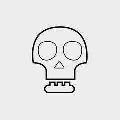 Skull icon. EPS vector file