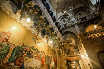 Inside View of the Church of the Holy Sepulchre, Israel