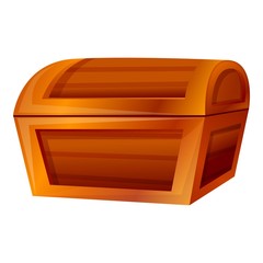 Dower chest icon. Cartoon of dower chest vector icon for web design isolated on white background