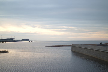 Seascape on the outskirts of the city